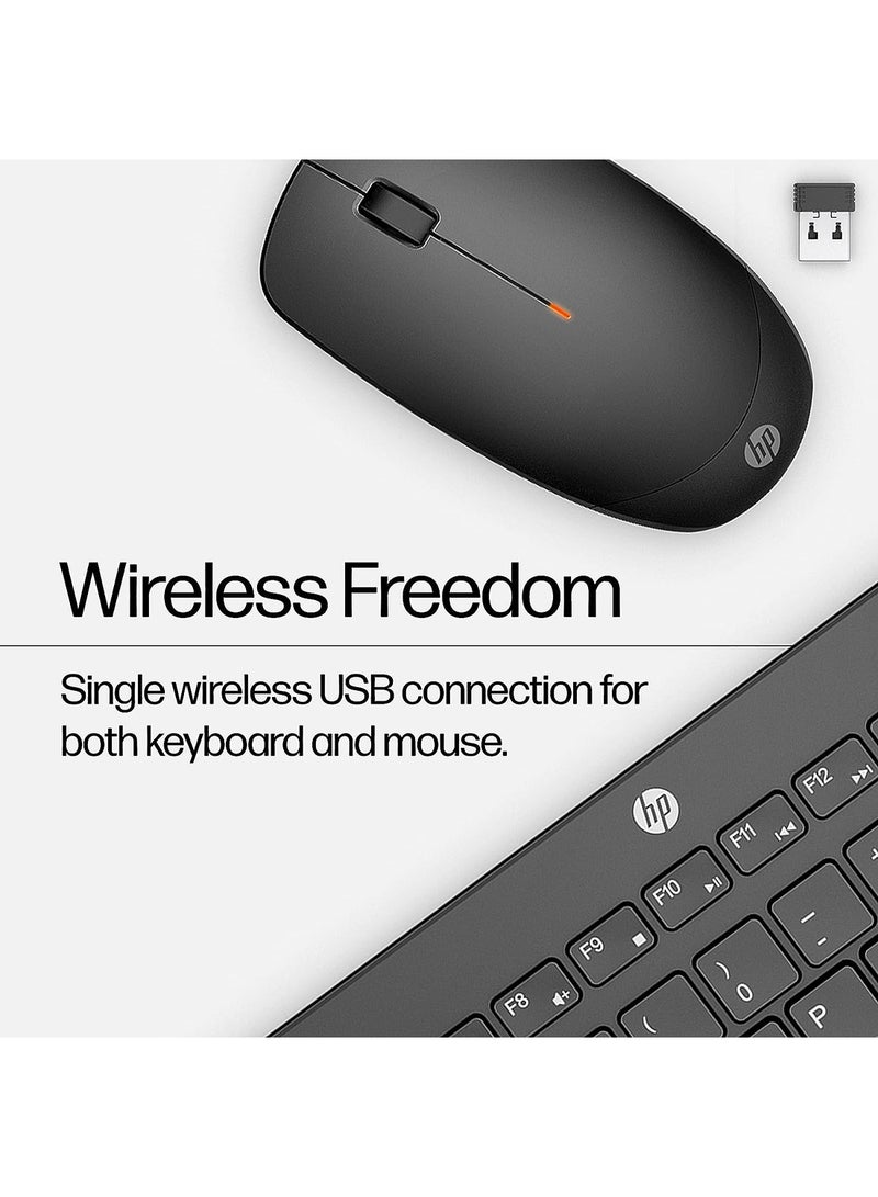 HP 230 Wireless Keyboard and Mouse Combo Set, 1600 Dpi, English, 18H24AA Black  - Image 3