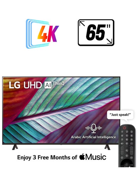 65-Inch 4K HDR 10 Pro Smart TV 65UR78066LK Black 65UR78066LK Black