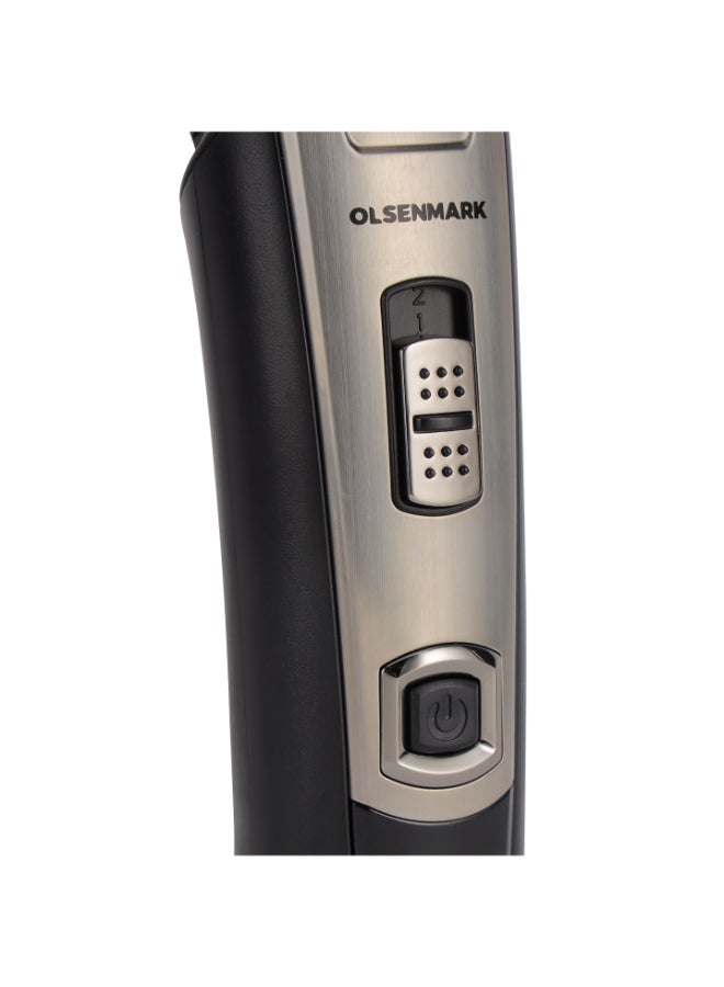 Olsenmark - 11-in-1 Men's Grooming Set, Cordless Operation, With 5 Changeable Heads, Hair Clipper Attachment, Beard Trimmer Attachment, Shaver Attachment, Noise/Ear Hair Trimmer Attachment, USB Cord Black - Image 1