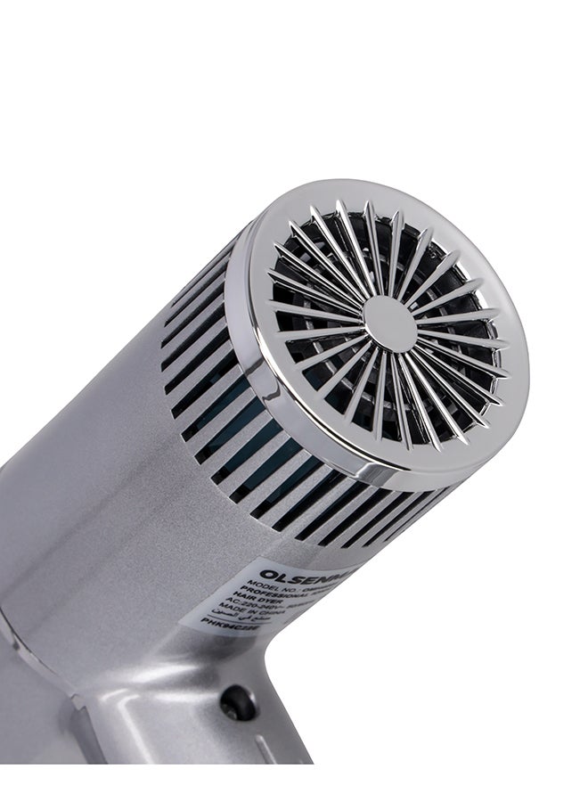 Olsenmark 1500 W Professional Iconic Hair Dryer OMH4094 2 Speed Control, 1 Cool Function And 3 Level Temperature Silver  - Image 2