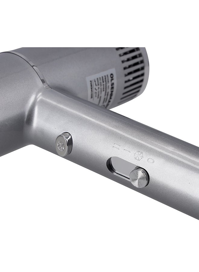 Olsenmark 1500 W Professional Iconic Hair Dryer OMH4094 2 Speed Control, 1 Cool Function And 3 Level Temperature Silver  - Image 4