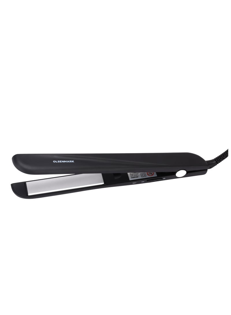 Olsenmark 3-in-1 Professional Hair Styling Kit- Omhc4096| Dryer, Straightener, Curler, 2 Speed and 3 Level Temperature Setting| Ceramic Plates and Clamps for Easy Curling| Perfect for Salon and at Hom Black  - Image 4