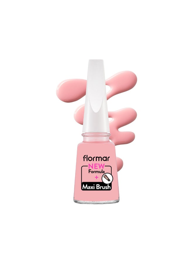flormar Classic Nail Enamel With New Improved Formula And Thicker Brush - 077 Light Pink 077 Light Pink - Image 3