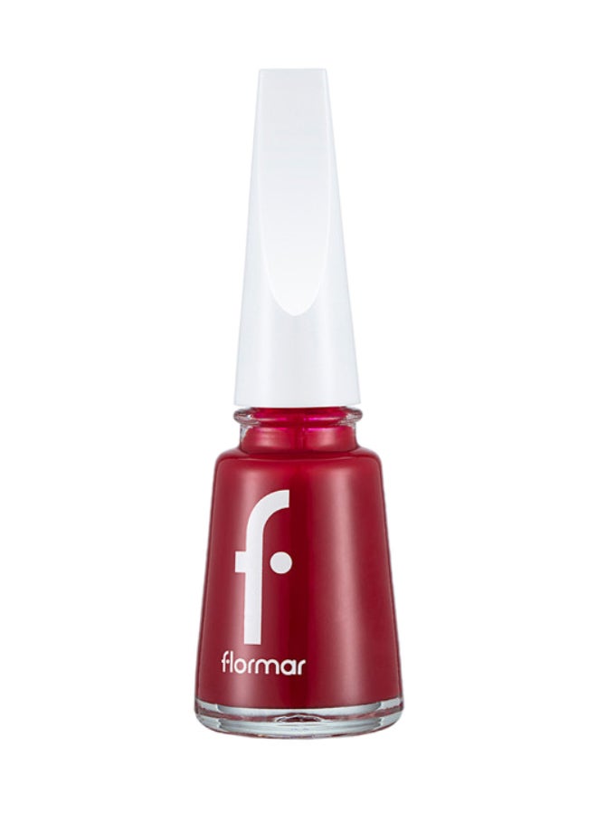 flormar Classic Nail Enamel With New Improved Formula And Thicker Brush - 128 Bordeaux Scream 128 Bordeaux Scream - Image 1