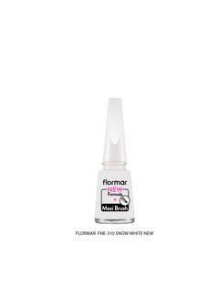 flormar Classic Nail Enamel With New Improved Formula And Thicker Brush - 310 Snow White 310 Snow White 