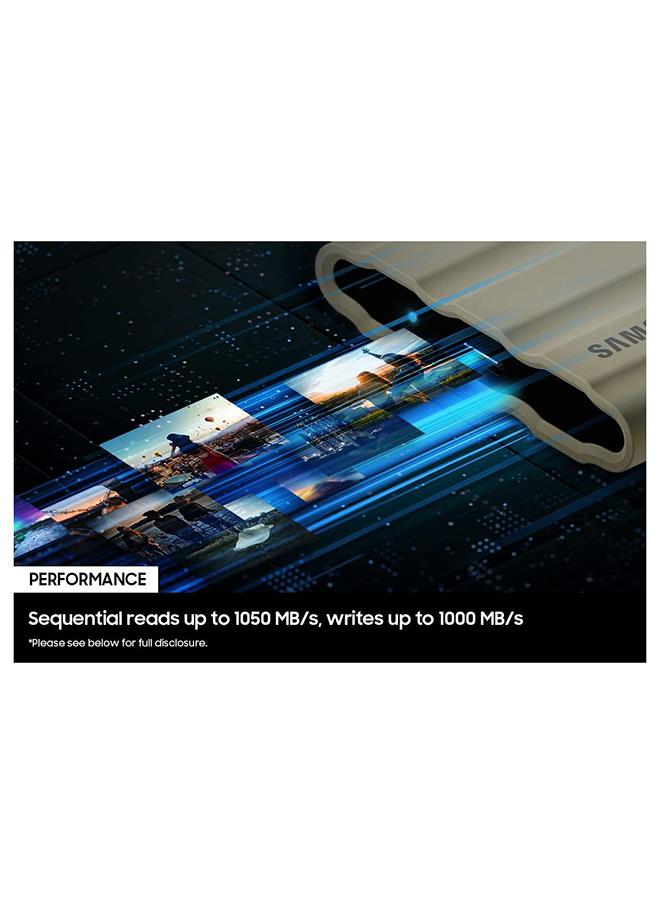 سامسونج T7 Shield 4 تيرابايت، SSD محمول، حتى 1050 ميجابايت/ثانية، USB 3.2 Gen2، متين، مقاوم للماء والغبار IP65، للمصورين ومنشئي المحتوى والألعاب، محرك أقراص الحالة الصلبة Extenal (MU-PE4T0S/AM) - Image 5