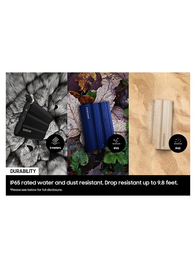 Samsung T7 Shield 4TB Portable External SSD, USB 3.2 Gen2 Interface (10 Gbps), Read/Write Speeds Up to 1050/1000 MB/s, AES 256-bit Encryption, Rugged, IP65 Dust & Water Resistant, Black | MU-PE4T0S/WW 4 TB - Image 4