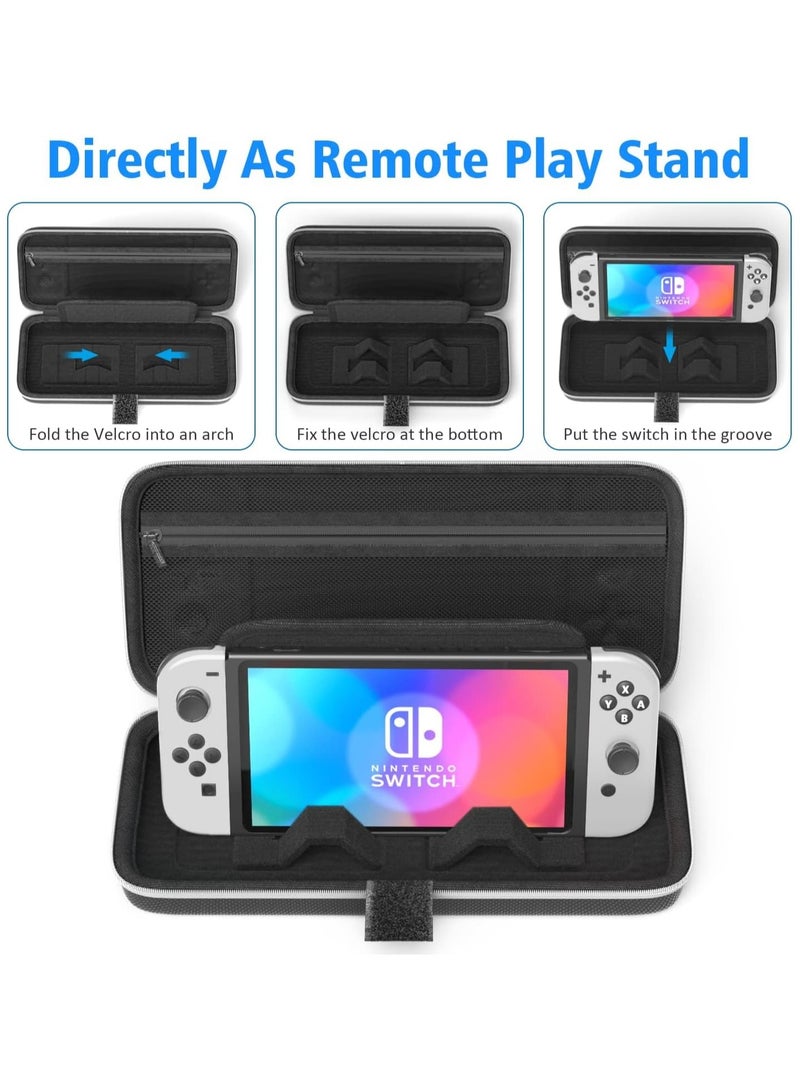 Switch Oled Case, Accessories, Switch Carrying Case With Stand, Switch Portable Travel Bag With Game Storage(2021)