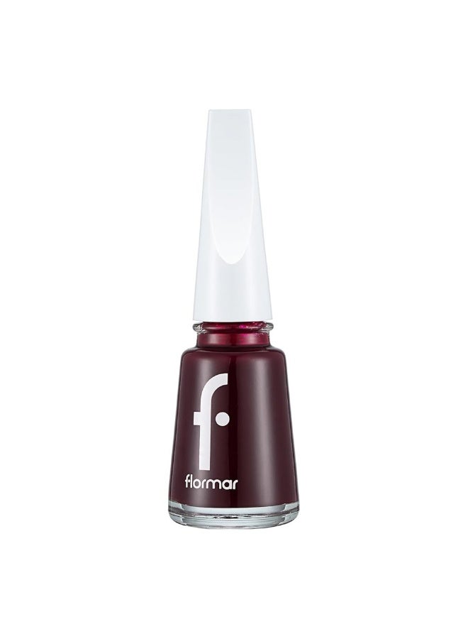 flormar Classic Nail Enamel With New Improved Formula And Thicker Brush - 385 Red Velvet 385 Red Velvet - Image 2