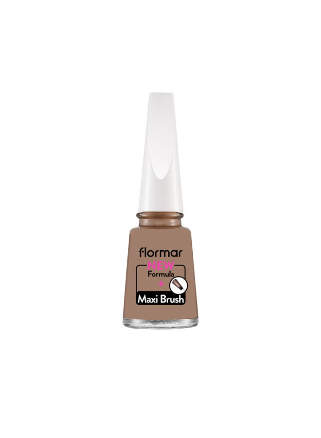 flormar Classic Nail Enamel With New Improved Formula And Thicker Brush, 11ml 413 Tree Bark - Image 1