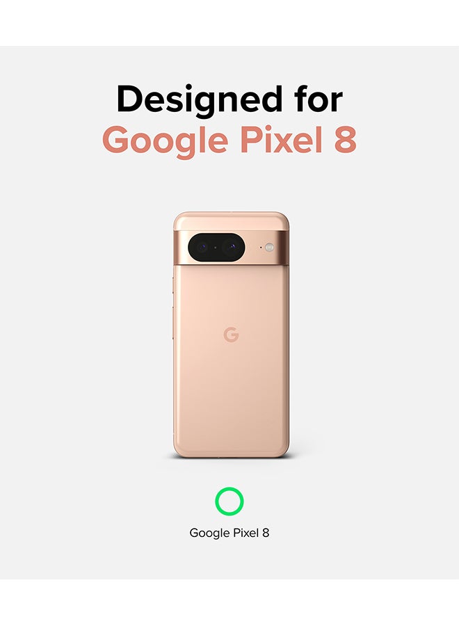 Ringke Fusion Compatible With Google Pixel 8 Case, Minimal Yellowing Anti-Scratch Hard Back Shockproof TPU Bumper Drop Protection Phone Cover- Clear - Image 2