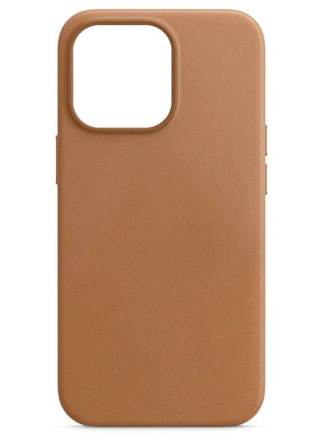 MARGOUN 2Packs Magsafe Leather Case and Screen Protector for Apple iPhone 15 Pro, Anti-Scratch Case Shockproof Drop Proof Protective Slim Case Brown - Image 3