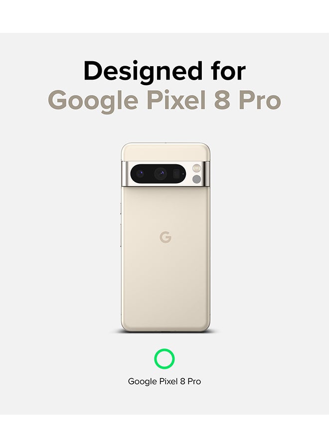 Ringke Fusion Compatible With Google Pixel 8 Pro Case, Minimal Yellowing Hard Back Shockproof TPU Bumper Drop Protection Phone Cover - Matte Clear - Image 2