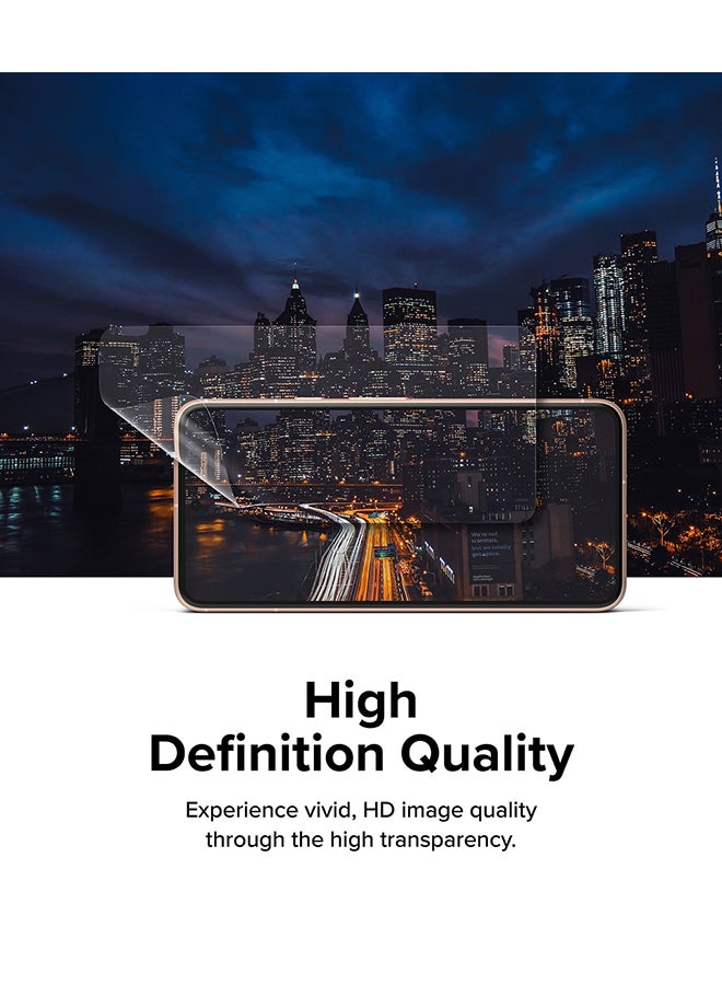 Ringke 2 Pack- Dual Easy Film Compatible With Google Pixel 8, Premium Full Cover Film Case Friendly Screen Protector With Easy Application Kit Clear - Image 3