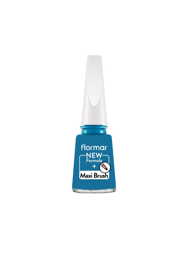 flormar Classic Nail Enamel With New Improved Formula And Thicker Brush - 450 Blue Industry 450 Blue Industry - Image 1