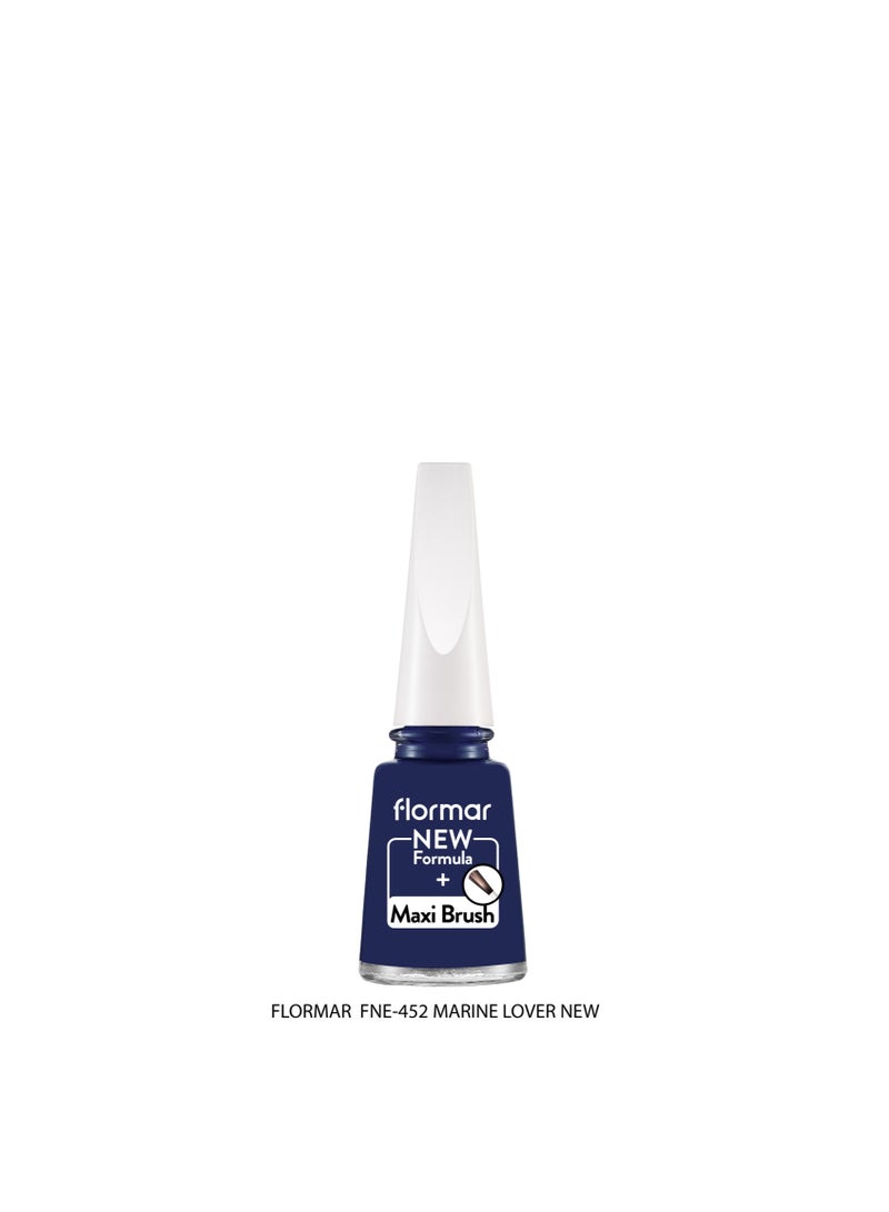 flormar Classic Nail Enamel With New Improved Formula And Thicker Brush 452 Marine Lover 