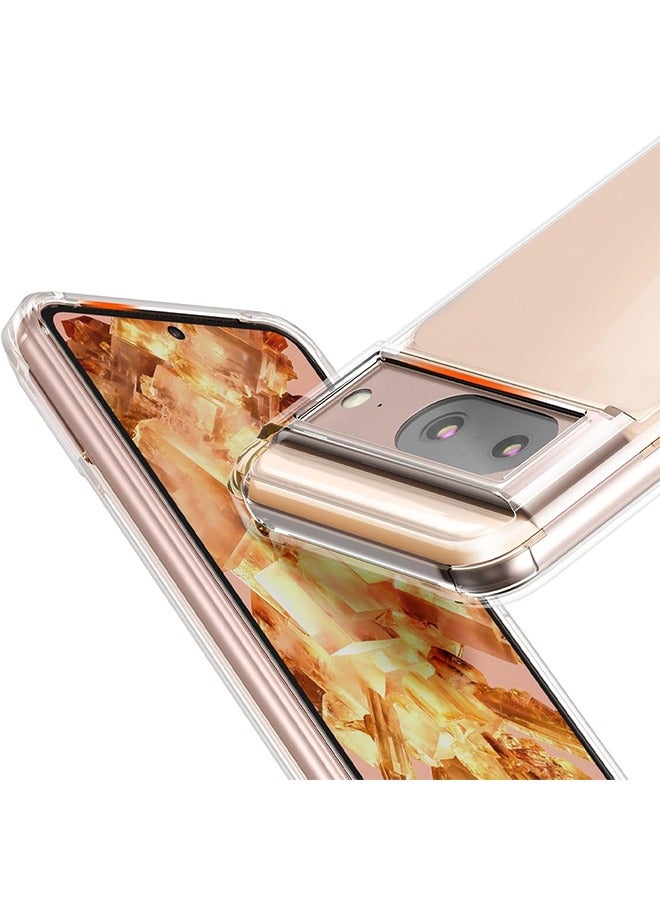 MARGOUN Google Pixel 8 TPU Case Clear Anti-Yellowing Transparent Shockproof Protective Phone Case Scratch Resistant Cover Clear - Image 4