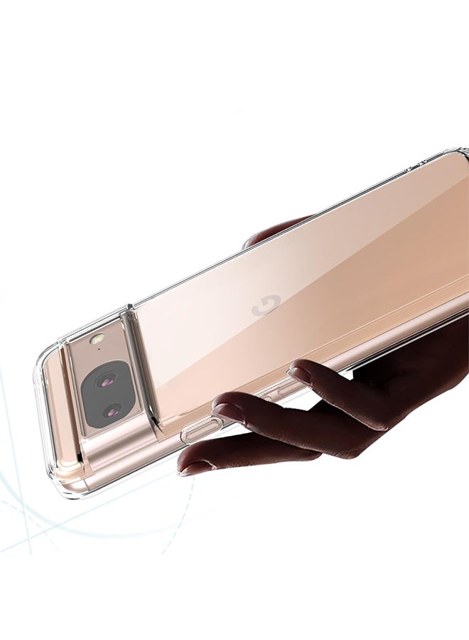 MARGOUN Google Pixel 8 TPU Case Clear Anti-Yellowing Transparent Shockproof Protective Phone Case Scratch Resistant Cover Clear - Image 2