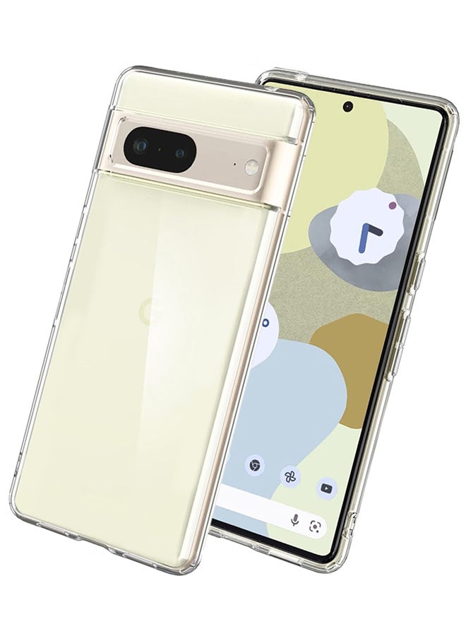 MARGOUN Google Pixel 7 TPU Anti Yellowing Transparent Shockproof Protective Phone Case Scratch Resistant Cover Clear - Image 1