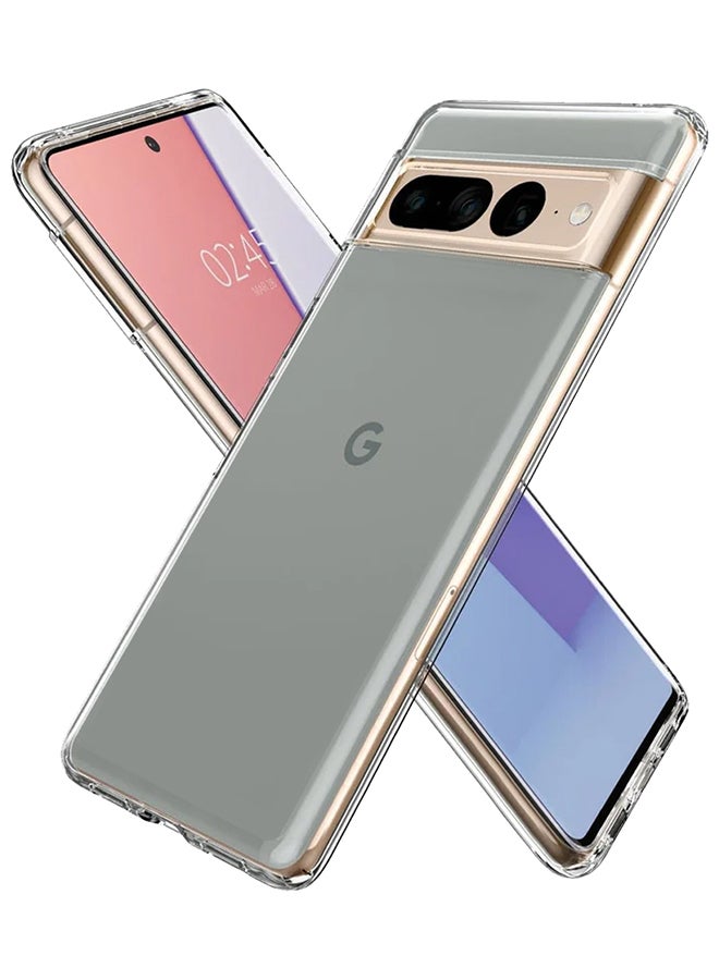 MARGOUN Google Pixel 7 Pro TPU Anti Yellowing Transparent Shockproof Protective Phone Case Scratch Resistant Cover Clear - Image 1