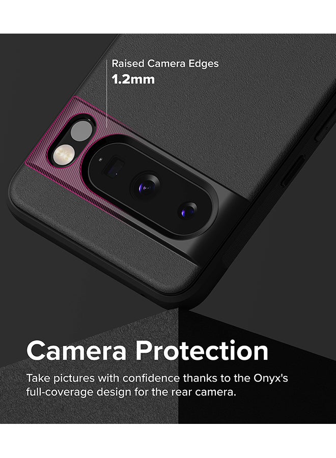 Ringke - Onyx Compatible With Google Pixel 8 Pro Case, Enhanced Grip Tough Flexible Shockproof Rugged TPU Bumper Drop Protection Phone Cover - Black - Image 1