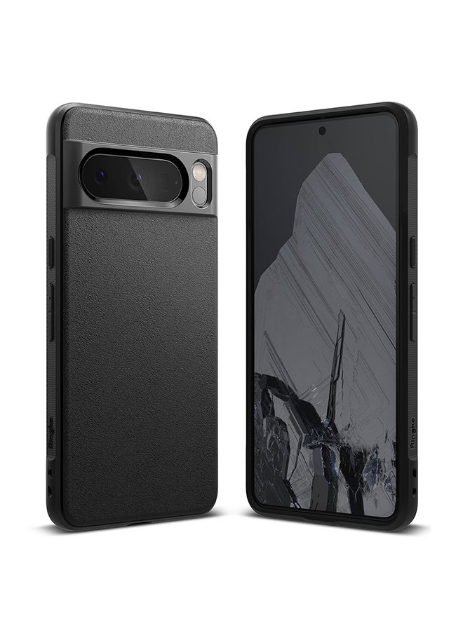 Ringke - Onyx Compatible With Google Pixel 8 Pro Case, Enhanced Grip Tough Flexible Shockproof Rugged TPU Bumper Drop Protection Phone Cover - Black - Image 1