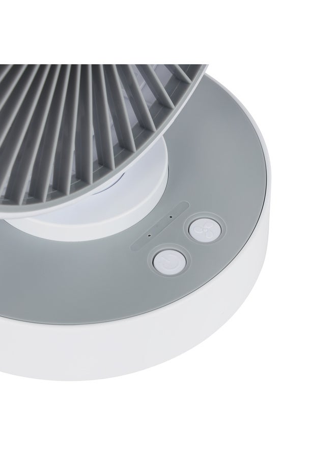Olsenmark Rechargeable Table Fan, Working Time up to 6 Hours, 4 Speed Controls and 5 Leaf Blades, 1200mAh Lithium Battery for High Speed Wind, OMF1849 White  - Image 4