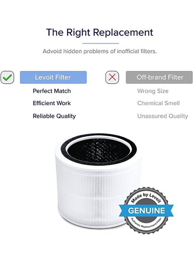 LEVOIT - LEVOIT Core 200S True HEPA 3-Stage Original Replacement Filter, Core 200S-RF White Core-200S-RF White - Image 1