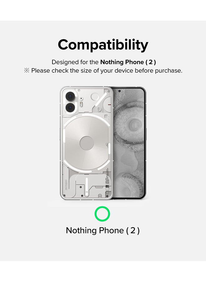 Ringke Full Cover Tempered Glass Screen Protector Compatible With Nothing Phone (2), Premium 9H Hardness Protective Film With Installation Kit- 2 Pack Clear - Image 2