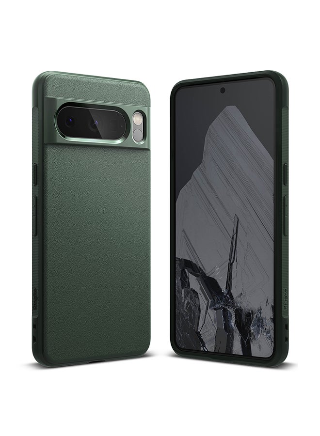 Ringke Onyx Compatible With Google Pixel 8 Pro Case, Enhanced Grip Tough Flexible Shockproof Rugged TPU Bumper Drop Protection Phone Cover - Dark Green - Image 1