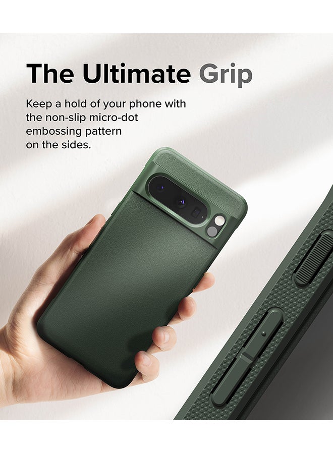 Ringke Onyx Compatible With Google Pixel 8 Pro Case, Enhanced Grip Tough Flexible Shockproof Rugged TPU Bumper Drop Protection Phone Cover - Dark Green - Image 4