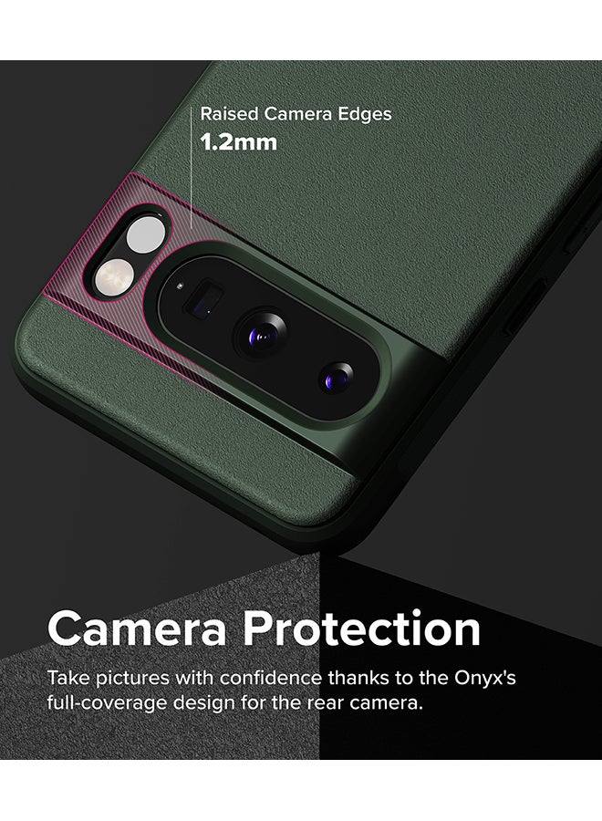 Ringke Onyx Compatible With Google Pixel 8 Pro Case, Enhanced Grip Tough Flexible Shockproof Rugged TPU Bumper Drop Protection Phone Cover - Dark Green - Image 5