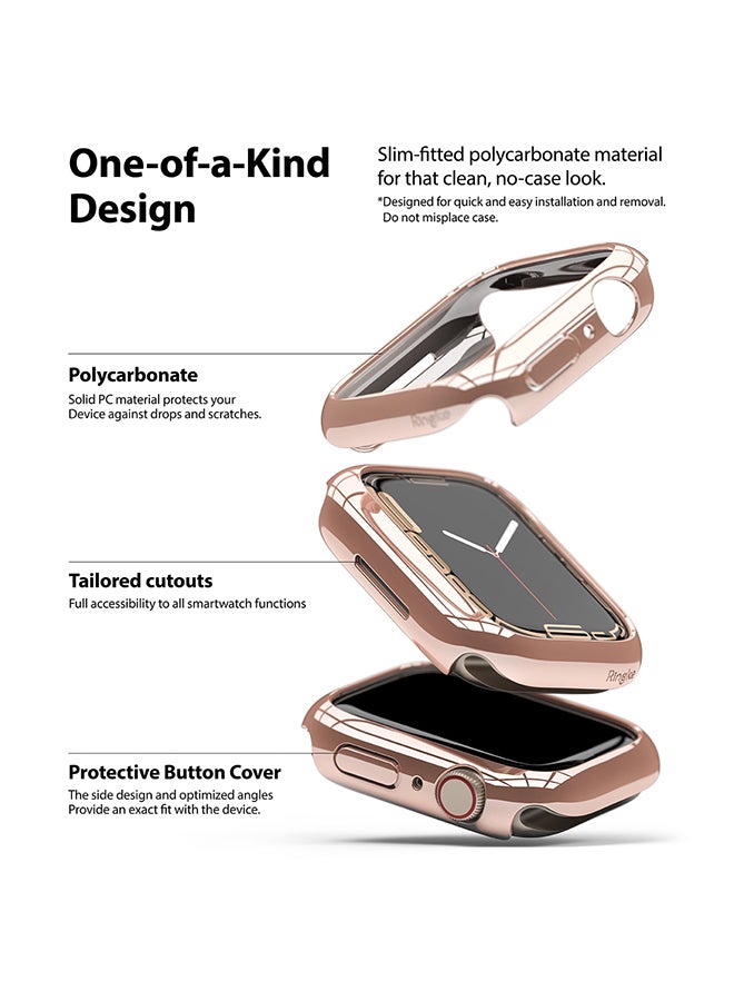 Ringke Slim Case Compatible With Apple Watch 7 41mm 2 Pack Premium Ultra-Thin Durable Protective Bumper Shell Cover- Multicolour - Image 5