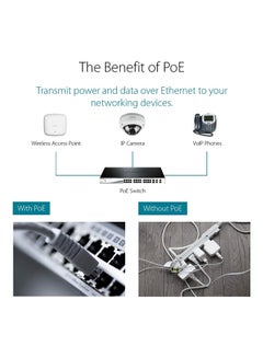 PoE+ Switch, 8 10 Port Smart Managed Layer 2+ Gigabit Ethernet with 2 Gigabit SFP Ports and 130W PoE Budget (DGS-1210-10MP) Black - pnsku/N70023780V/45/_/1700032265/dd73b83e-37a8-47bc-aa33-bb062e8b0433