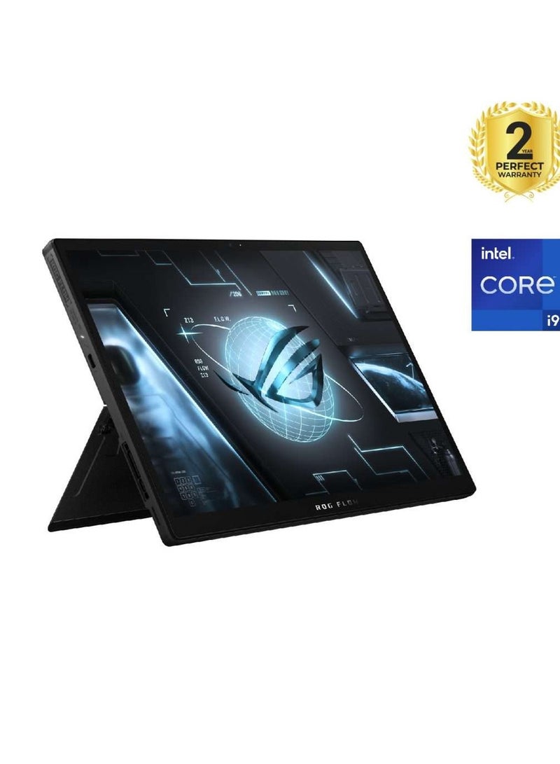 ASUS - ASUS ROG Flow Z13 GZ301ZE-LC180W Gaming Laptop 13.4-inch UHD+ 16:10 (3840 x 2400, WQUXGA) 60Hz Intel Ci9-12900H 16G RAM 1TB SSD Nvidia RTX 3050 Ti 4G Win 11 90NR07X1-M00HL0 English/Arabic Black - Image 1
