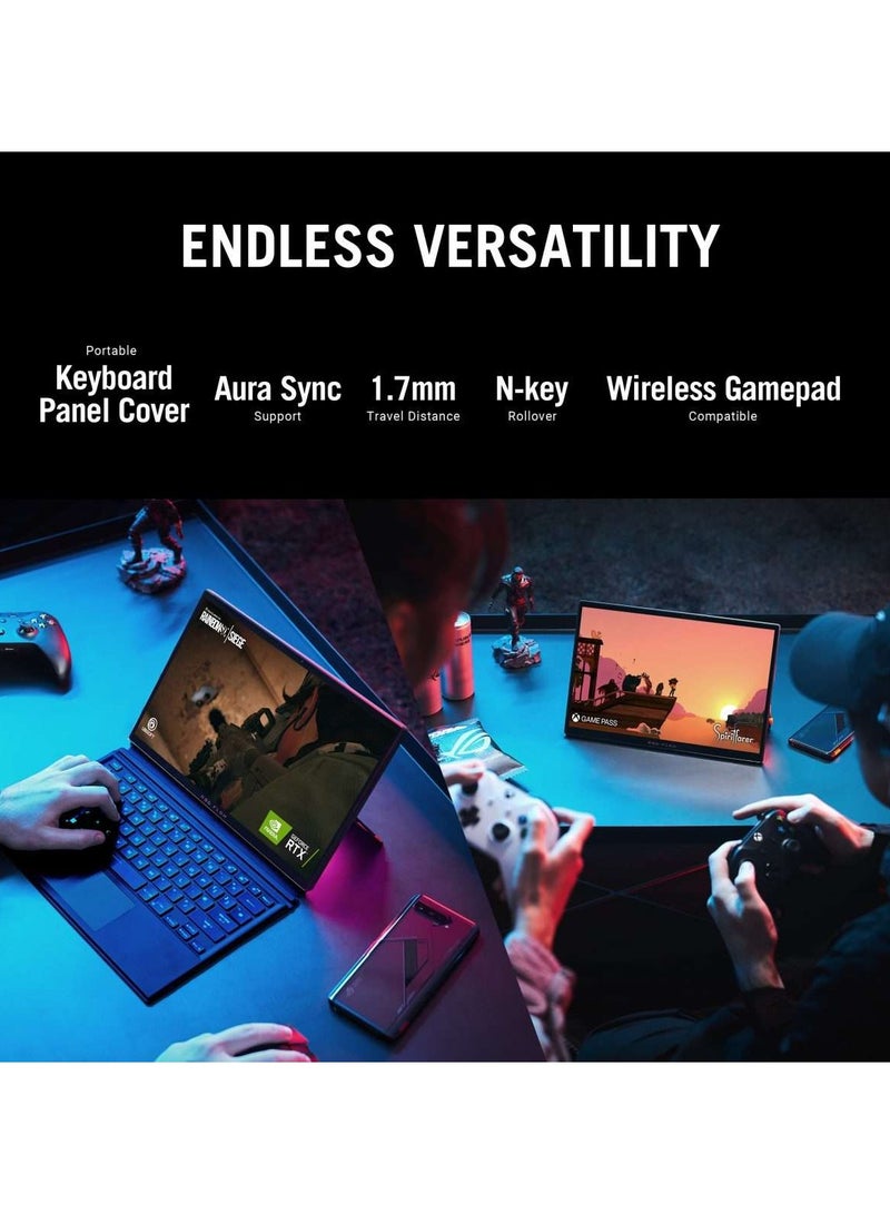 ASUS - ASUS ROG Flow Z13 GZ301ZE-LC180W Gaming Laptop 13.4-inch UHD+ 16:10 (3840 x 2400, WQUXGA) 60Hz Intel Ci9-12900H 16G RAM 1TB SSD Nvidia RTX 3050 Ti 4G Win 11 90NR07X1-M00HL0 English/Arabic Black - Image 1