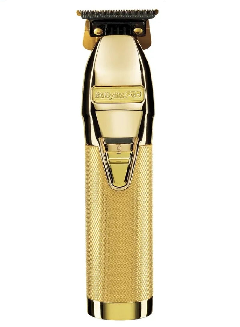 BaBylissPRO Gold Skeleton FX Cordless Hair Trimmer | Professional Outliner with Exposed T-Blade | 2-Hour Runtime | Zero-Gap Precision | Ideal for Fading | Edging & Detailing  - FX7870GSDE Gold - Image 2