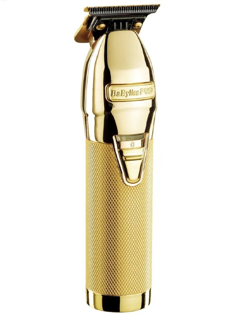 BaBylissPRO Gold Skeleton FX Cordless Hair Trimmer | Professional Outliner with Exposed T-Blade | 2-Hour Runtime | Zero-Gap Precision | Ideal for Fading | Edging & Detailing  - FX7870GSDE Gold - Image 3
