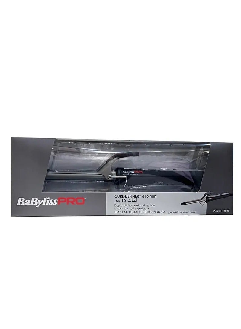 babyliss Pro Digital Curling Iron With 16MM Ultra Efficient And of Classic Cut, Elegant Black  - Image 2