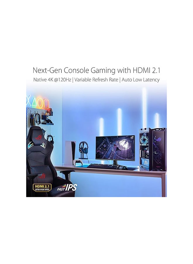 ASUS - ROG Strix 32-Inch HDMI 2.1 DSC Gaming Monitor (XG32UQ) - 4K UHD (3840 x 2160), Fast IPS, 160Hz, 1ms, G-SYNC compatible, FreeSync Premium Pro, DisplayPort, USB, HDMI, DisplayHDR600, Variable Overdrive Black - Image 1
