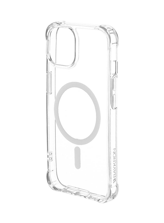 بايكرون حافظة وغطاء حماية متوافق مع Magsafe ومضاد للبكتيريا ومضاد للأصفر لهاتف iPhone 14 Plus شفاف - Image 2