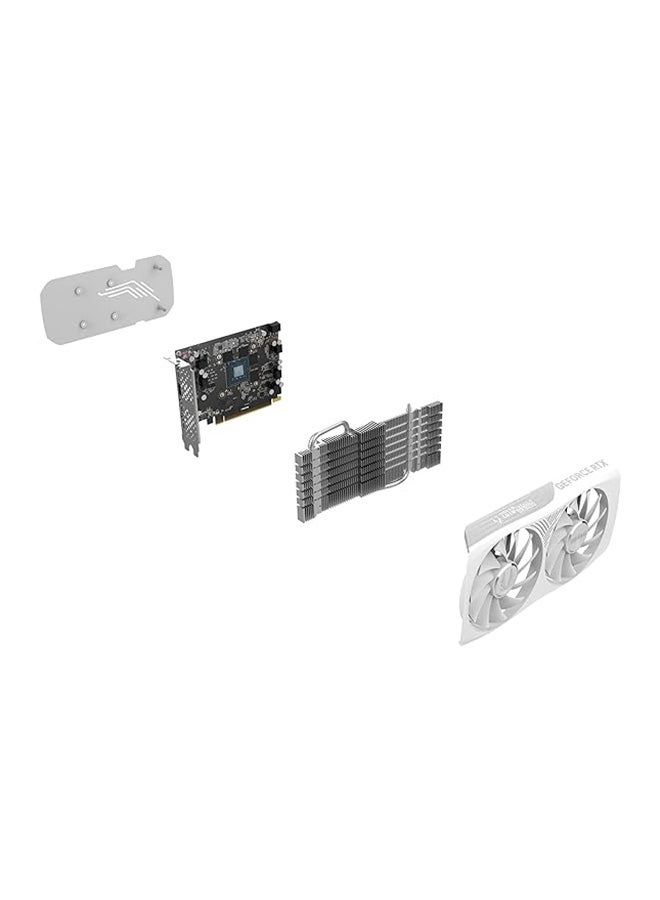 ZOTAC Gaming GeForce RTX 4060 8GB Twin Edge OC White Edition DLSS 3 8GB GDDR6 128-bit 17 Gbps PCIE 4.0 Compact Gaming Graphics Card, ZT-D40600Q-10M - Image 4