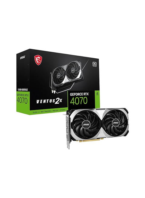 Gaming GeForce RTX 4070 12GB GDRR6X 192-Bit HDMI/DP Nvlink TORX Fan 4.0 Ada Lovelace Architecture Graphics Card (RTX 4070 Ventus 2X 12G OC)