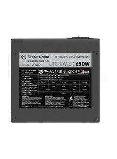 ثيرمال تيك مزود طاقة Litepower 650 واط، غير معياري، ATX 2.3 وEPS، Active-PFC، PSU، 12 سم، EU/Non، 80PLUS (PS-LTP-0650NPCNUS-F)  - Image 4