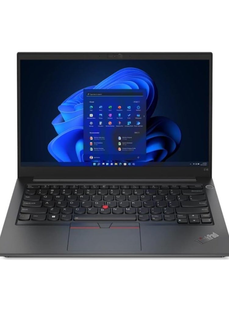 Lenovo Thinkpad E14 Gen4 Laptop (Intel Core i5-1235U, 8Gb Ram, 256Gb Ssd, Intel Uhd Graphics, 14" Fhd, Camera 1080P Fhd) Win 10 Pro English/Arabic black  - Image 1
