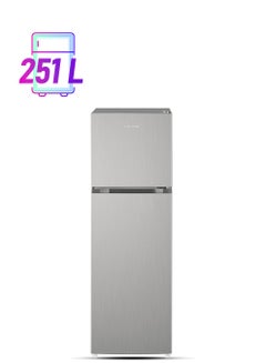 330L Double Door Top Mounted Refrigerator With Multi Air Flow System, No-Frost Cooling With Electronic Touch Temperature Control, Door Alarm, Big Twist Ice Maker KR-RFF 330SM Silver