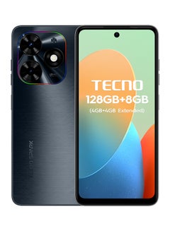 تكنو هاتف Spark Go 2024 ثنائي الشريحة بلون أسود جرافيتي وذاكرة وصول عشوائي (RAM) سعة 4+4 جيجابايت وذاكرة داخلية سعة 128 جيجابايت ويدعم تقنية 4G - إصدار الشرق الأوسط  - Image 1