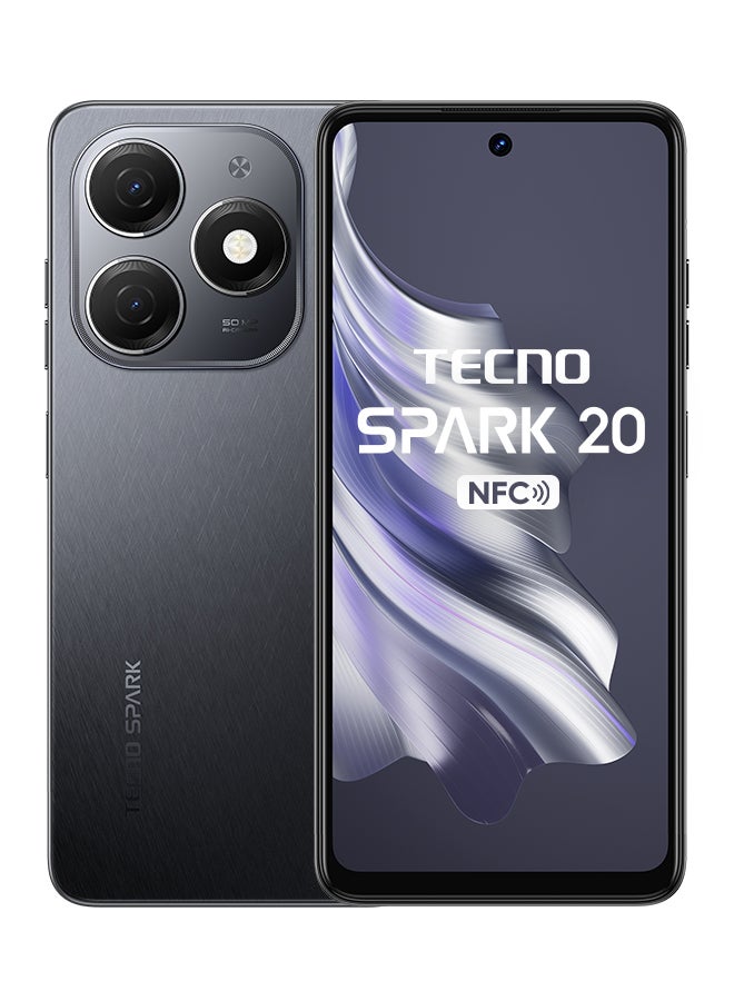 TECNO - Spark 20 Dual SIM Gravity Black 8GB RAM 256GB 4G - Middle East Version - Image 1