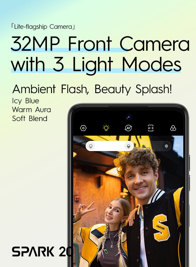 TECNO - Spark 20 Dual SIM Gravity Black 8GB RAM 256GB 4G - Middle East Version - Image 1