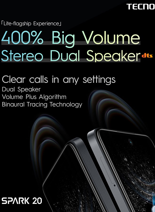 TECNO - Spark 20 Dual SIM Cyber White 8GB RAM 128GB 4G - Middle East Version - Image 1